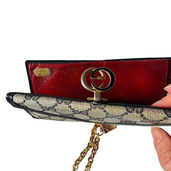Gorgeous Gucci vintage Gg canvas and leather purse - Picture 14 of 15